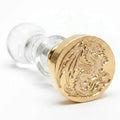 LANKIN Dragon Wax Seal Stamp; 25mm Brass Head with White Bubble Handle - color: Dragon
