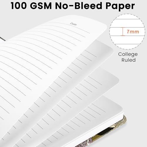 Lined Spiral Journal Notebook, A5 College Ruled Notebook for Note-Taking - color: V.Forest Cranes