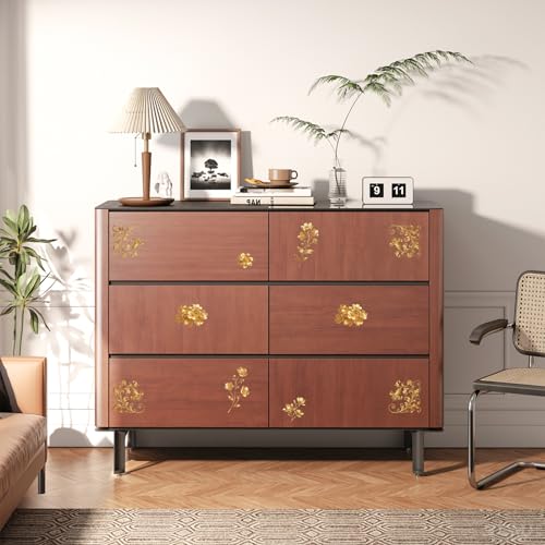 Rub On Transfers for Crafts, 3pcs Floral Foil Stamping Theme Transfers UV DTF Stickers Waterproof Decals Furniture for Wood Scrapbook Door Window DIY Home Decor - color: Golden Flowers