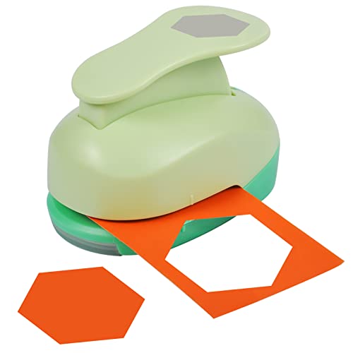 UCEC Hexagon Paper Punch, 2 Inch Hexagon Punch for Paper Crafts, Large Hole Punch Paper Punch Shapes for Crafting Scrapbooking Cards Arts Quilting DIY Fun Projects - color: Hexagon, size: 2 Inch