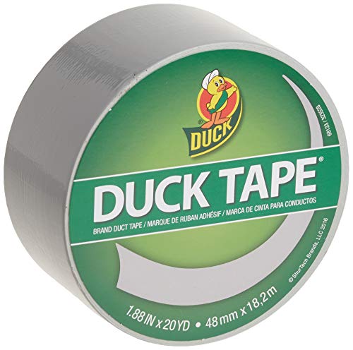 Duck Brand Colored Duct Tape, Dove Grey, 1.88 Inches x 20 Yards, Single Roll (285226) - color: Dove Grey, size: Single Roll