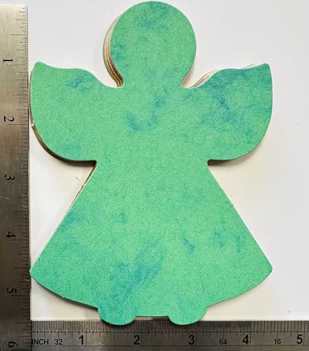 SHAPES ETC. 5.5" x 5.5" Angel Creative Cut-Outs, Marble Colors, 31-Count - color: Assorted Marble Angels