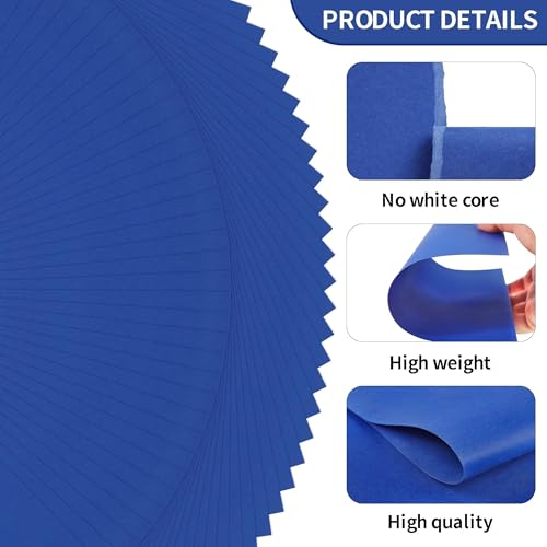 Uncle Paul 40 Sheets Navy Blue Cardstock - 8.5'' x 11'' Double-sided Cover Card Stock 65lb Printer Paper Perfect for Scrapbooking, Crafts, Business Cards 180gsm UAP25NB040 (Pack of 4) - color: Navy Blue, size: Letter Size [40 Sheets] (Pack of 4)