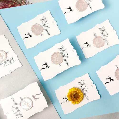 Pollize 50Pcs Wax Seal Stickers, Wedding Invitation Envelope Stickers - color: Champagne
