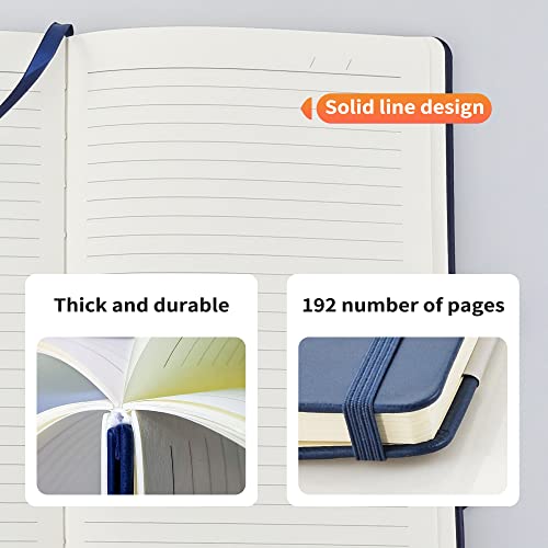 Mlife A6 Small Journal Notebook, Lined Pocket Notebook with Pen Holder, Mini Notebook Hardcover, 192 Pages, 3.9 inches * 5.5 inches Journal for Women and Man (3Pack Purple) - color: Purple, size: 3 Packs