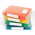 4 Packs A4 Paper Storage Boxes, 8.5 x 11 Plastic Portable Project Case for US Letter Size, Multi-Purpose Thick Scrapbook Storage Box for Office - size: 12.59"L x 9.45"W x 2"H