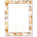 Ginkgo Leaves 100 Pack - 8.5 x 11 Inch Printable Letterhead - Laser and Inkjet Printer Compatible - size: 100 Pack, style: Ginkgo Leaves