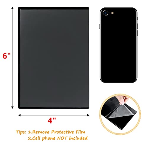 Magnetic Picture Frame, Holds 4X6 Inches Pictures, Reusable Black Magnet Fridge Photo Sleeves for Refrigerator, Locker,Office Cabinet (Black, 6) - style: 6Pcs-4x6-Black