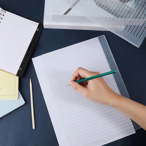 Fainne 4 Pack Straight Line Stencil for Journaling Writing, 9mm - size: 9mm