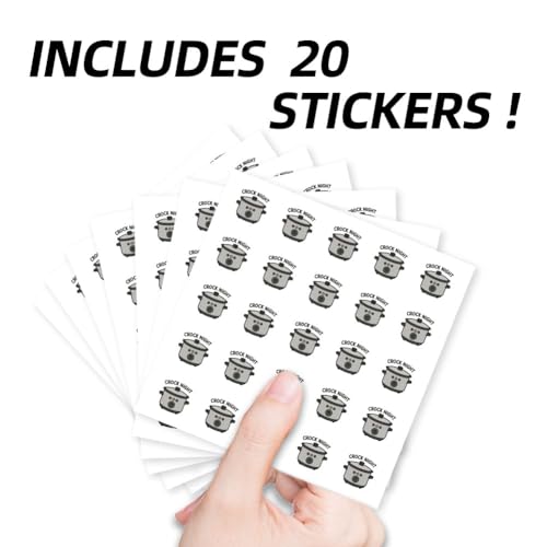 AHANDMAKER 500Pcs Kitchen Theme Planner Stickers Self-Adhesive Decals Slow Cookers Stickers for Planner Calendar Scrapbook Crafting Arts Gift Bag Seal Theme Party Decor - style: Kitchen theme