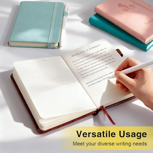 Oucaru Small Notebook 16 Pack, A6 Pocket Notebook, Mini Lined Journal - color: B-Midnight Black, style: 16 Pack
