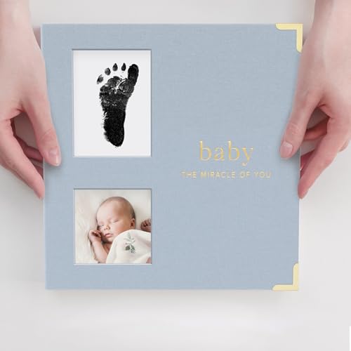 Keepsake Baby Memory Book for Boys and Girls - First 5 Year Baby Book - color: Blue