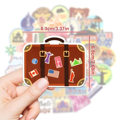Travel Stickers 98Pcs for Water Bottles, Gifts for Teens Adults - style: Travel