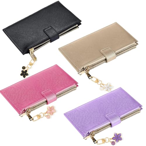 XGALBLA Cute Flower Initial Letter Keychain for Women, Flower Charms, Bag & Purse Charms for Handbags & Backpacks Accessories - color: Pink-g