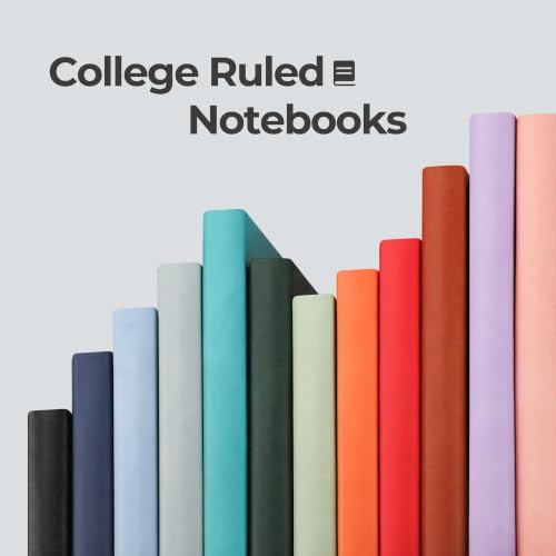 RETTACY Lined Journal Notebook, 204 Numbered Pages per Pack, B5 7.6" × 10" | 2-Pack, Leather Softcover, 100 GSM Thick Paper, for Writing, Work, School (Black & Dark Green) - color: Black & Dark Green