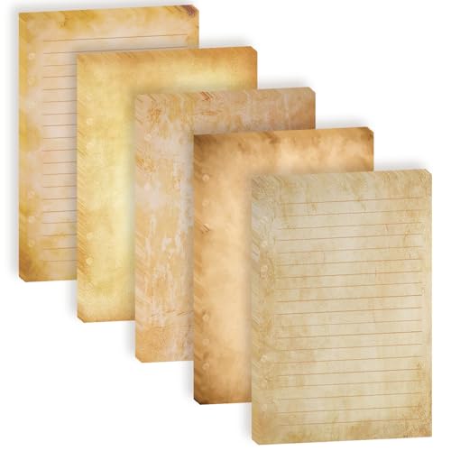100 Sheets Vintage A5 Refills Papers for Planner Insert Binder, 120GSM Thick Antique Retro Notebook Fillers, Aged Look 6 Hole Loose Leaf Papers for Old Fashion A5 6 Ring Binder Journal Diary Budget - color: Vintage