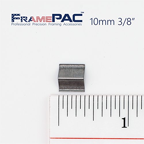 V Nails for Picture Frames Hardwood (AMP) 10mm (3/8 Inch) [3000 V-Nail Pack, Stacked] - (for use in Automatic V Nailer for Picture Framing, Automatic V Nailer for Picture Frames) - size: 3/8 inch [10mm] - 3000 pack, style: AMP - Hardwood