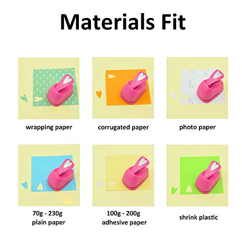 Craft Lever Punch 2 inch Heart Paper Punch Professional Tool for Valentine's Day Paper Crafting DIY Projects，Gifts，Stationery，Education，Greeting Cards Arts Fun Projects - color: Heart