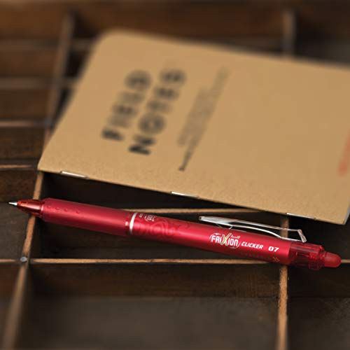 PILOT FriXion Clicker Erasable Gel Pens, Red Ink, 6-Pack - color: Red