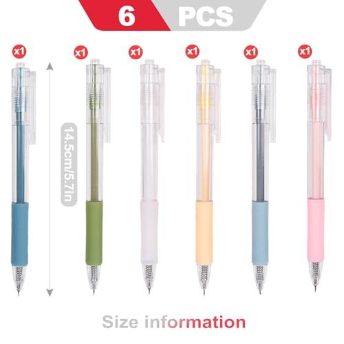 6 Pack Retractable Precision Craft Knife Pen Set, Hobby Paper Cutter with 6 Assorted Colors for Art Crafting Scrapbooking Sticker Cutting DIY Detail Projects