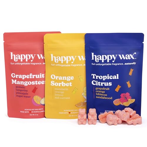 Happy Wax Scented Soy Wax Melts 6oz Variety Pack - Citrus Collection - color: Citrus Mix