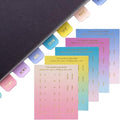 Joez Wonderful 10 Sheets Planner Monthly Tabs, Self Adhesive Tabs Stickers, Planners Index Tabs Calendar Tabs for Planners, Office, Study, Notebook (180 Pcs, Colorful) - color: 10 Sheets, Style 5