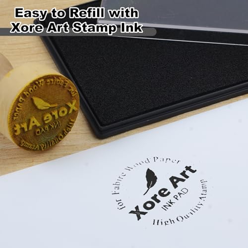 5"x4'' Large Ink Pad Washable Stamp Ink Pad for Baby Footprint Handprint with 30ml Premium Refill Ink (Black) - color: mixture
