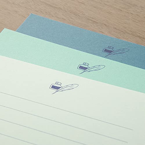 DESIGNPHIL 86917006 Midori Letter Set, Gift Color, Blue - color: blue