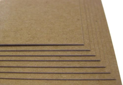 100 Sheets Chipboard 24pt (point) 4 X 6 Inches Light Weight Photo Card Frame Size .024 Caliper Thickness Cardboard Craft Packaging Brown Kraft Paper Board - size: 4x6 – 100 Sheets