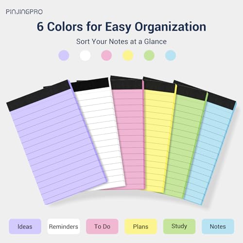 Colored Note Pads 12 Pack Small Notepad 3x5 In Mini Notepads Pocket Notepad - color: Colored 12, size: 3x5 Inch