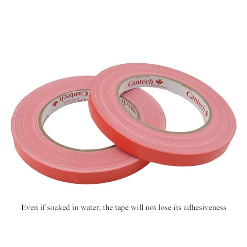 HAHIYO Red 0.5Inch Wide Floral Tape, Waterproof Florist Tape Flower Wrap Adhesive Waterproof Decorative Tape for Bouquet Stem Wrapping Flower Arranging and Floral Craft, 2Rolls 200Feet/66Yard - color: Red, size: Red-0.5in-2P/66Yard