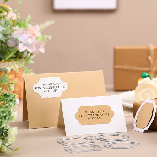 Jinei 12 Pcs Metal Cutting Dies for Card Making DIY Wedding Party Decor