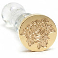 LANKIN Rose Wax Seal Stamp, Floral Plant Theme; 25mm Brass Head(No.12) - color: Rose-12