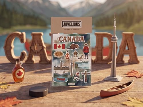 Canada Sticker Sheet, Canada Stickers for Laptop & Journal - style: Canada