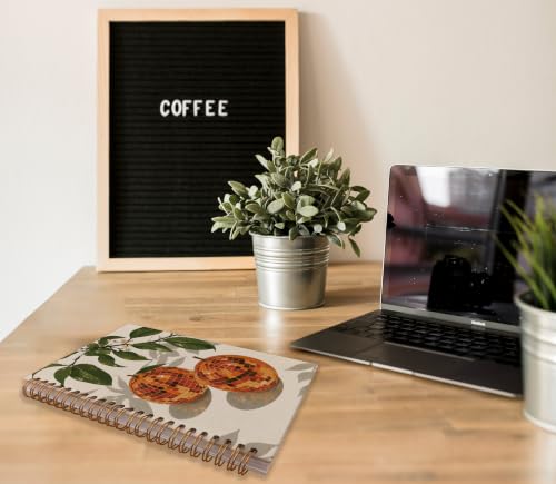 Retro Funky Orange Disco Ball Notebook Gifts for Women 5.5x8.3 - color: White-5