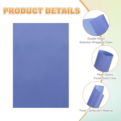 MECCANIXITY 50 Sheet Colored Vellum Paper 4" x 6", 100gsm Translucent Printable Vellum Sheets for Printing Wedding Invitations Inkjet Laser Printer, Deep Blue - color: Deep Blue, size: 4" x 6"