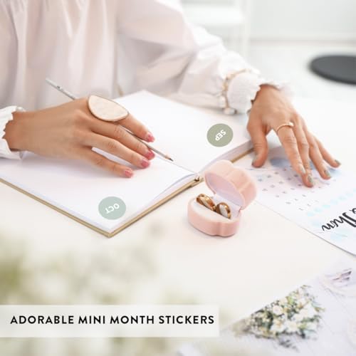 Andaz Press Desert Boho 0.75" Small Month Stickers, Round Monthly Stickers for Planners, Month Planner Stickers Journaling Stickers Planner Accessories for Journal Monthly Calendar Stickers, 480-Pack - color: Desert Boho Month Stickers
