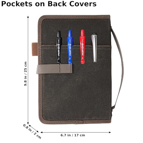 Field Journal Notebook A5 Planner Cover, Travelers Notebook Cover - size: A5 Classic Hook