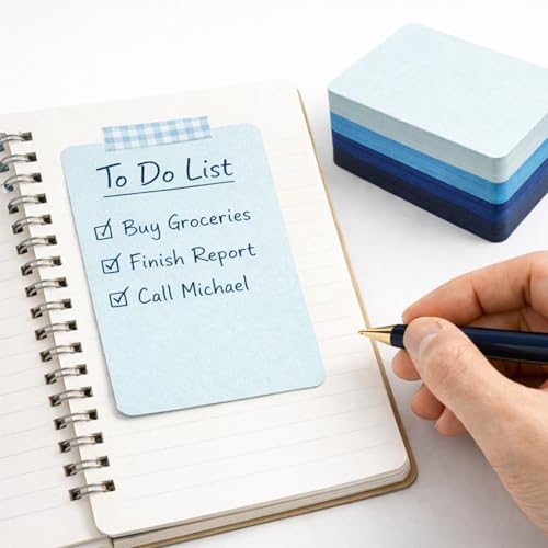 100 Blue ATC Cards, 2.56 x 3.58 in, 300gsm Cardstock - color: Blue