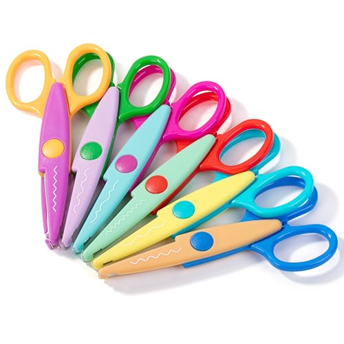 Mr. Pen- Craft Scissors Decorative Edge, 6 Pack, Spring Colors - color: Spring