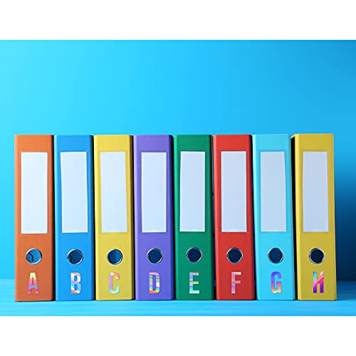 Zonon 8 Sheets Vinyl Letter Stickers, 1 Inch, Rainbow Silver | Self Adhesive Letters Numbers Kit, Mailbox Numbers Sticker for Mailbox, Signs, Window, Door, Cars, Trucks, Home, Business - color: Rainbow Silver, size: 1 Inch