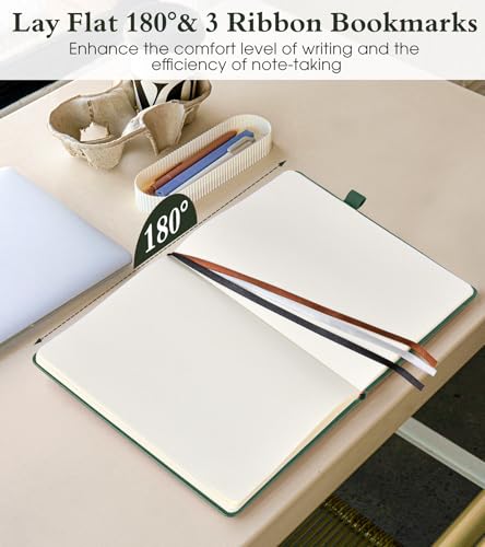 PAIBAS Blank Journal Notebook for Women Men,160 Pages,A5 Hardcover Sketchbook for Drawing, Sketch book, Unlined Notebooks for School,Work, Note Taking,Travel Journals for Writing 5.8"x8.5" (Green) - color: Green, size: Blank (5.8" x 8.5")