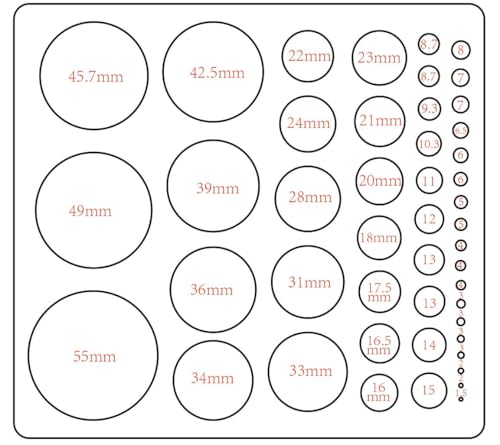 UNICRAFTALE 1Pcs Metal Circle Stencil Templates for Drawing, Stainless Steel Painting, Carving & Drafting - style: Flat Round