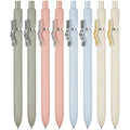 UIXJODO Cat Pens, 8 Pcs 0.5mm Cute Kawaii Black Ink Fine Point Smooth Writing, High-End Series Cat's Tail Retractable for Journaling Note Taking - color: 8 Pcs Cat