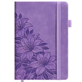 Lined Journal Notebook Hardcover Leather Bound 200 Pages A4 Purple Diary - color: Purple, size: A4 200 Pages