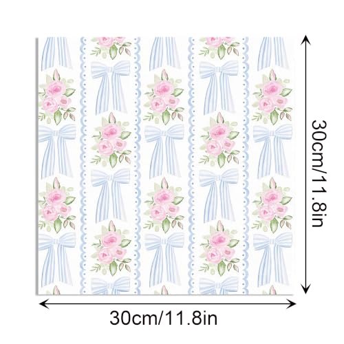 Hydrangea Floral Pattern Paper 12'' x 12'' Hydrangeas Scrapbook Paper 24