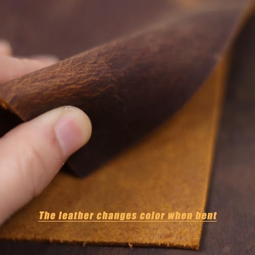 Leather Refillable Notebook,Vintage Leather Journal Diary Journal,7 x 5 IN A6 Binder Notebook (Dark Brown)