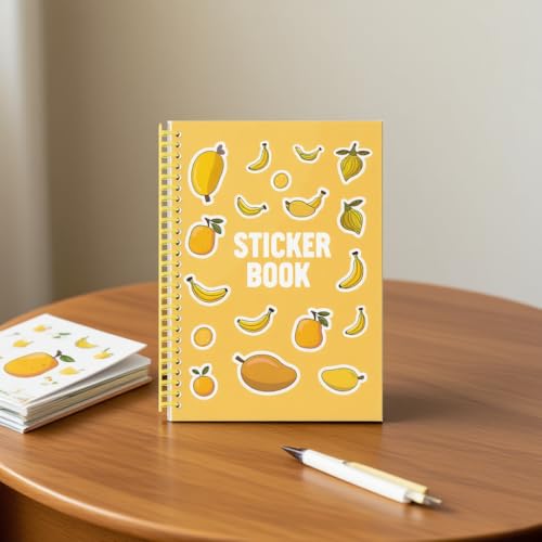 B5 Reusable Sticker Collecting Book Blank Sticker Album (Style D Yellow) - color: Style D Yellow