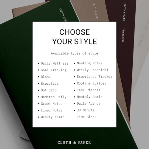 Cloth & Paper Travel Notebook | Lined Notes – Ash | Pocket Plus Lined Journal 3.2" x 6" | Writing Notebook, Journaling, Lists, Planning, Study Notes & Organized Writing – Soft Touch Cover - color: Ash