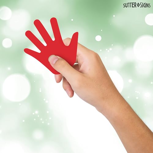Paper Hand Cutouts for Bulletin Board 108pcs - color: Hand